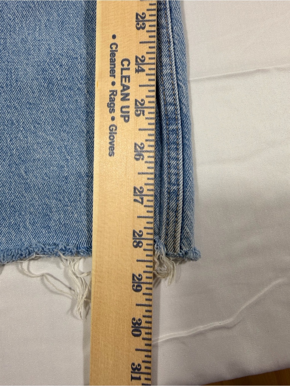 Levi’s 70s High Light Blue Distressed Flare Jeans - Picture 6 of 13